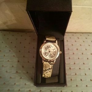 Animal print watch